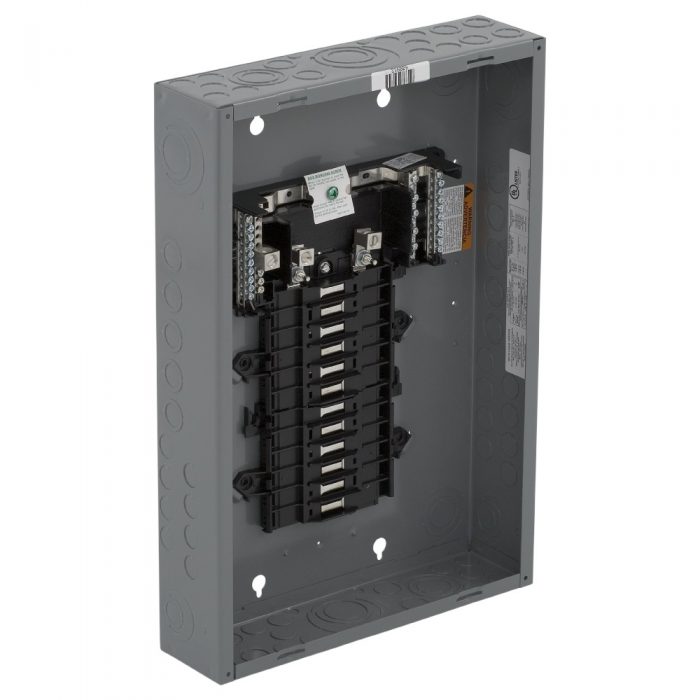 Caja con interior para centro de carga de 24 polos. 125 A. Monofásico