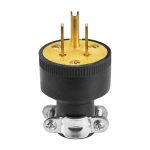 1709-BOX | CLAVIJA DE HULE CON ABRAZADERA 15A 125V | ARROW HART