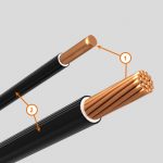 CABLE THWLS VINANEL-XXI CAL. 4 AWG. 600V. 90°C COLOR BLANCO MCA. CONDUMEX