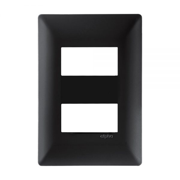 PLACA 2 VENTANAS BLACK | ALPHA | ESTEVEZ