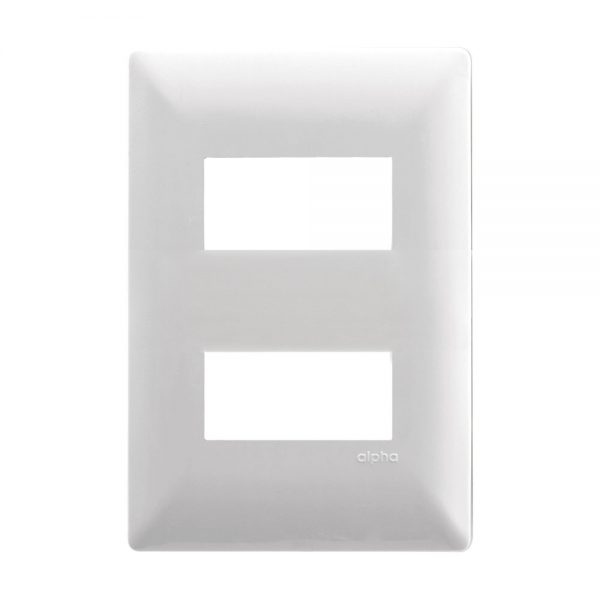 PLACA 2 VENTANAS SILVER | ALPHA | ESTEVEZ