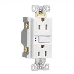 CONTACTO DUPLEX CON CIRCUITO INTERRUPTOR FALLA A TIERRA BCO C/TAPA | ARROW HART