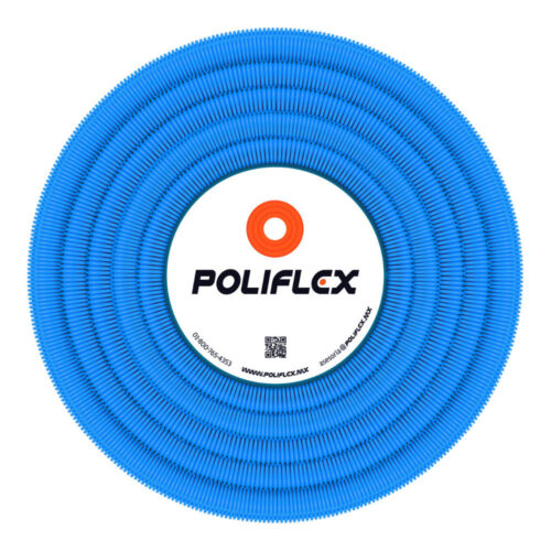 Poliflex telecomunicaciones azul con guía plástica de 3/4" rollo con 50 m