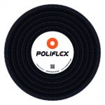 Poliflex Negro automotriz ranurado de 3/4" rollo con 50 m