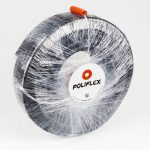 Poliflex Negro automotriz ranurado de 3/4" rollo con 50 m