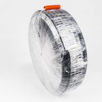 Poliflex Negro automotriz ranurado de 3/4" rollo con 50 m