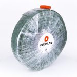 Polilfex verde de 1/2" con guía plástica rollo con 100 m
