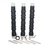 7693-T-150 TERMINAL CONTRACTIL (TRIPOLAR) FRÍO TIPO QTIII 25 KV, USO INTERIOR. 2 A 4/0 AWG, 3M