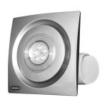 EXTRACTOR DE AIRE CENTRIFUGO 8" DUCTO DE SALIDA 4",OPERACION SILENCIONSA, SATINADO | MASTERFAN