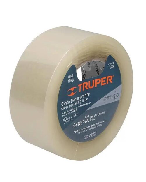 CINTA DE EMPAQUE TRANSPARENTE. 150M
