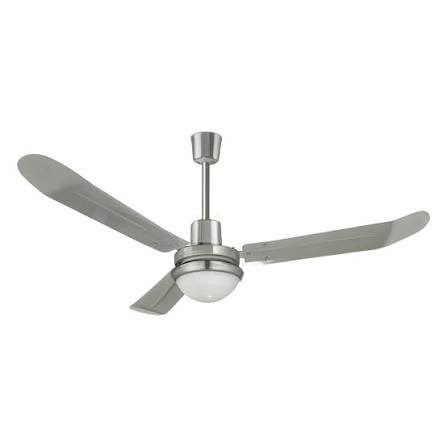 VENTILADOR INDUSTRIAL TORMENTA  PLATA  CON LUZ