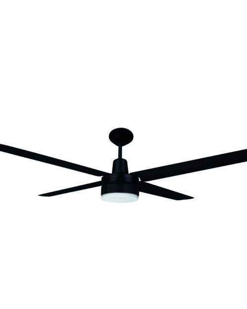 VENTILADOR INDUSTRIAL RAFAGA NEGRO CON LUZ 4 ASPAS