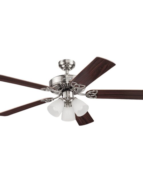 VENTILADOR ARCHITECT  3 LUCES. NIQUEL CHOCOLATE COOLFAN
