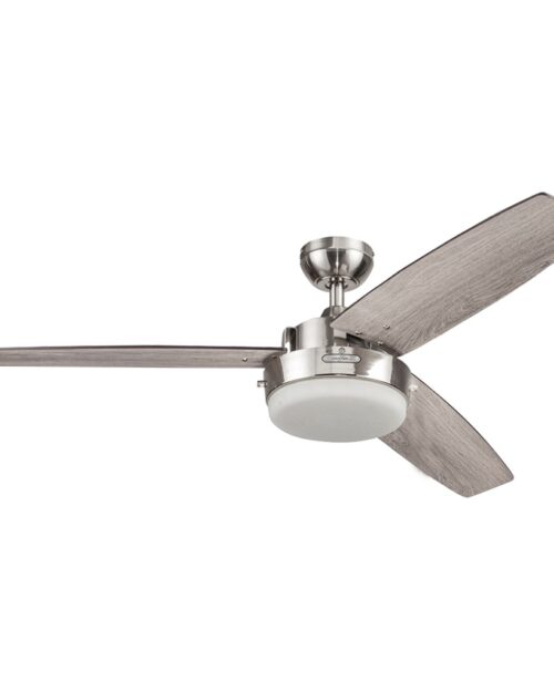 VENTILADOR MEDINA NIQUEL 2 LUCES ASPAS GRIS COOLFAN